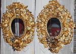 Paire de miroirs d'appliques XVIII