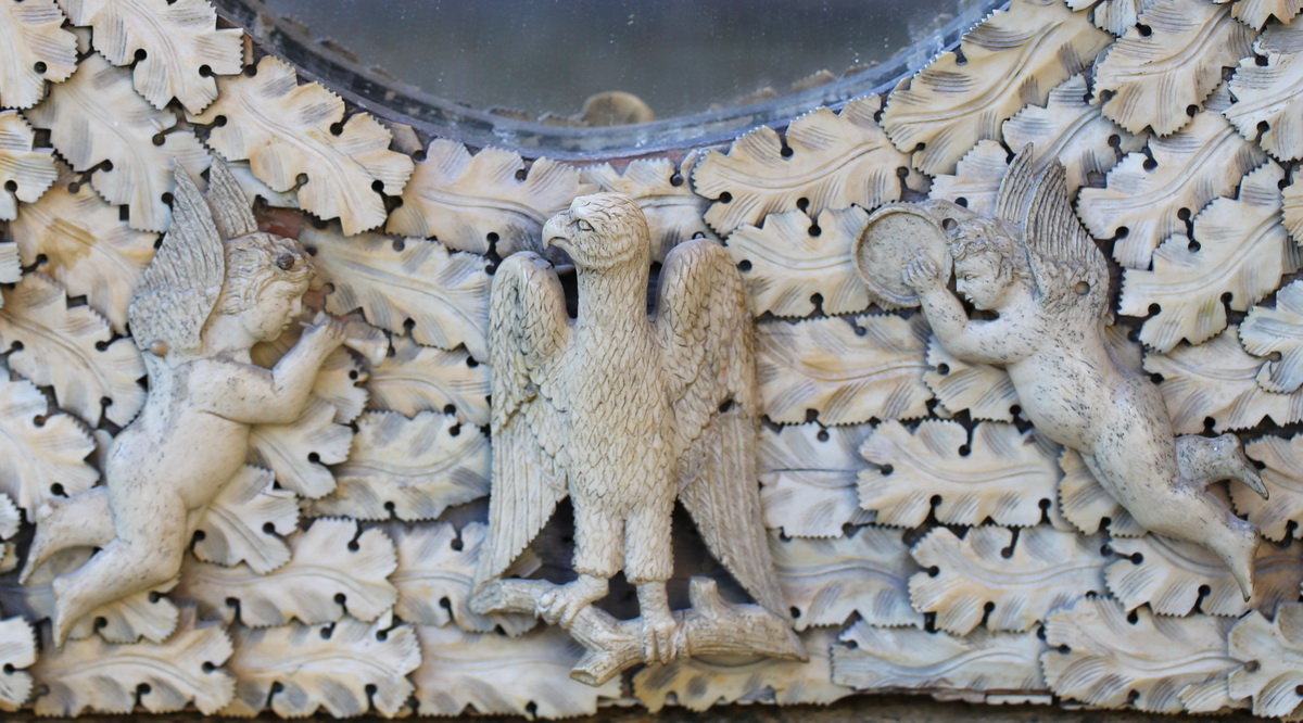 Mirror, XIXth century Dieppe work