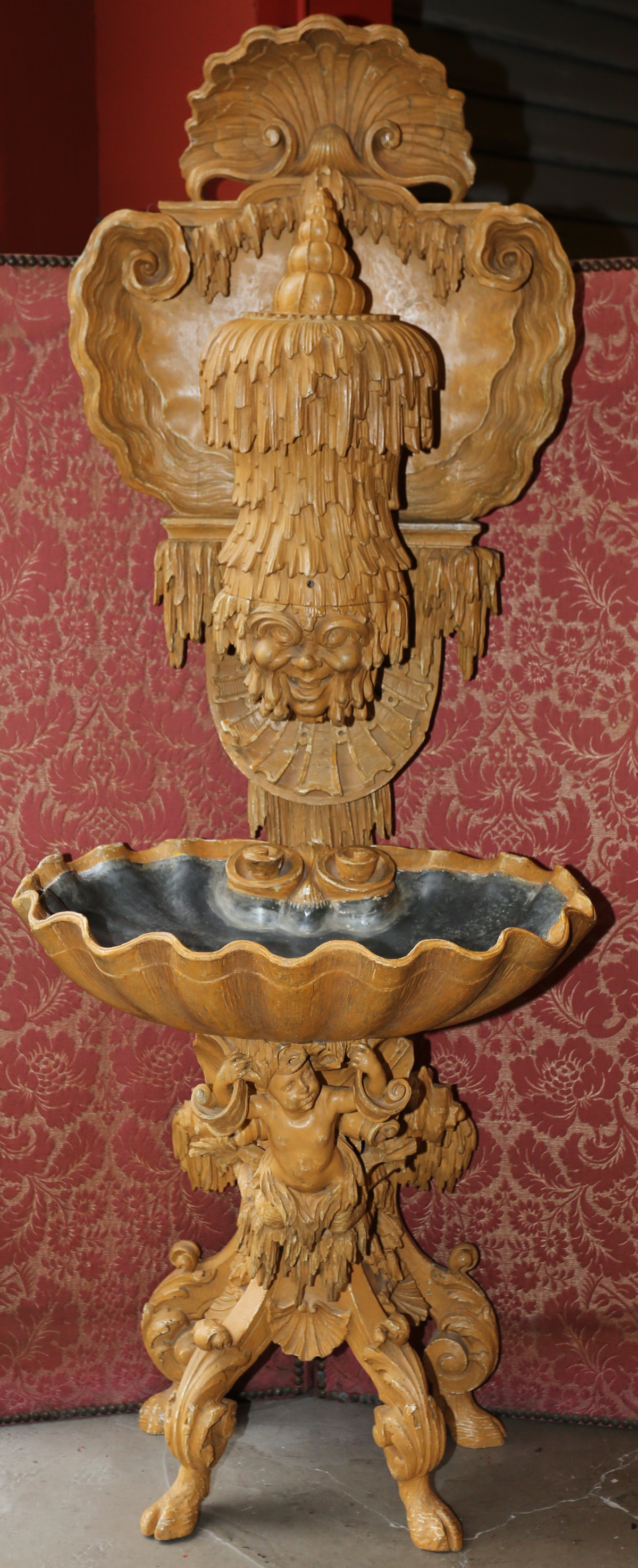 Rococo style fountain, XIXth.