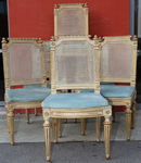 Srie de 12 chaises Louis XVI