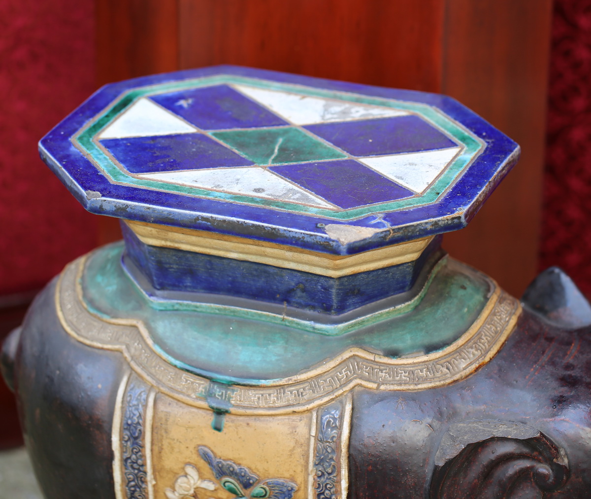 Paire de tabourets chine circa 1880