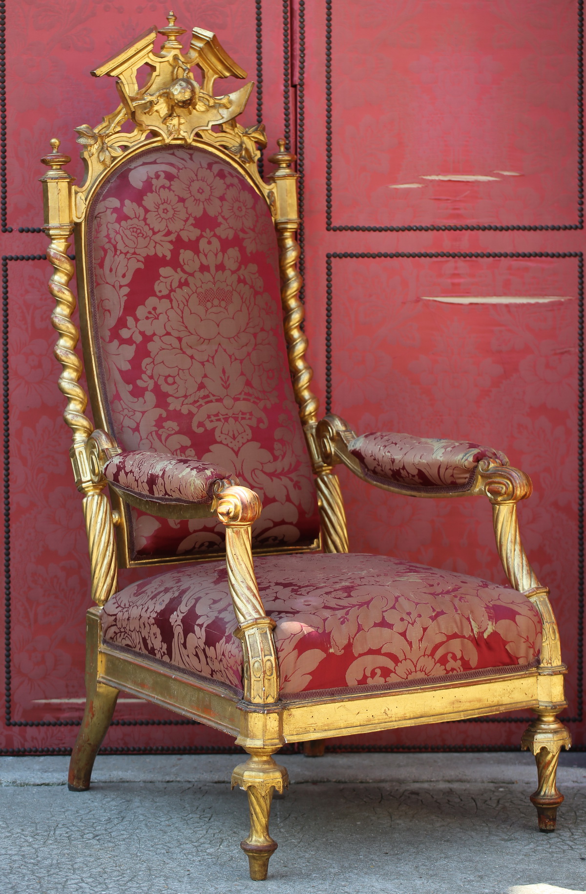 Paire de fauteuils d'apparat, venise circa 1840
