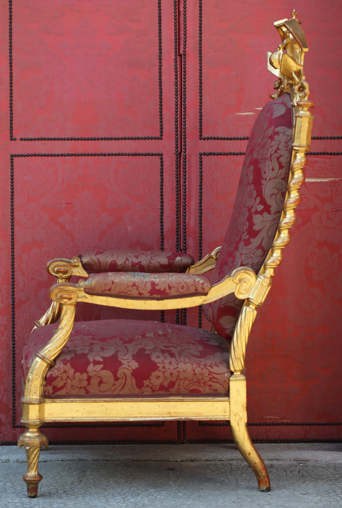 Paire de fauteuils d'apparat, venise circa 1840