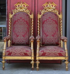 Paire de fauteuils d'apparat, venise circa 1840