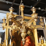 Chandelier in gilded wood, Italy late 18th century
