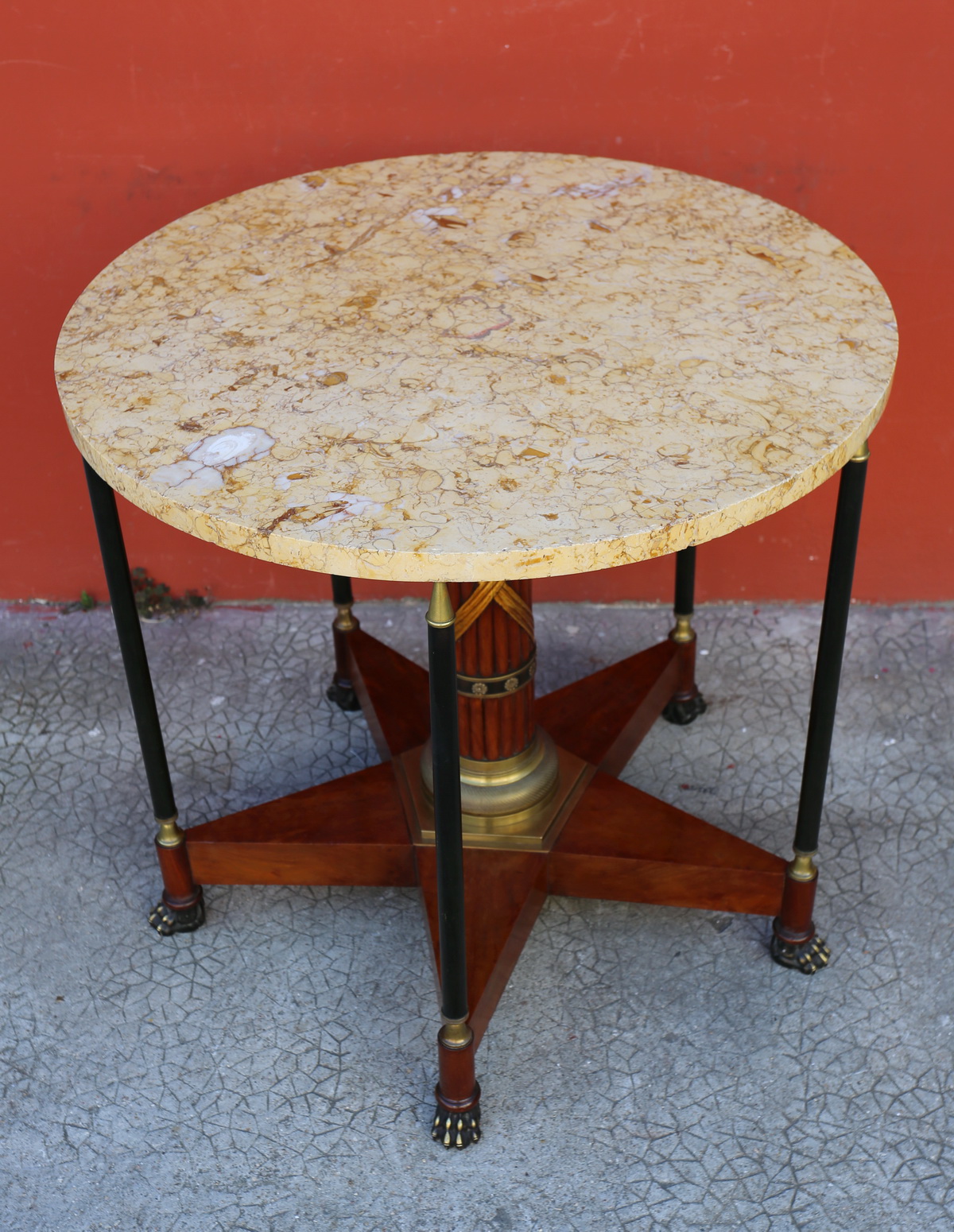 Empire style pedestal table early twentieth