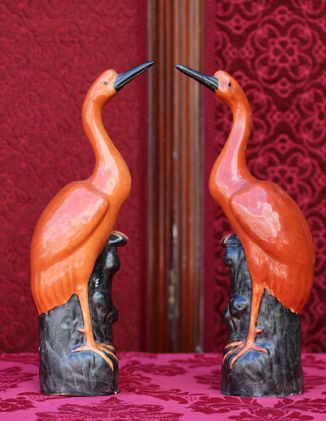 Paire d'Ibis, Chine XIXème.