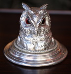 Inkwell Crested Owl circa 1880