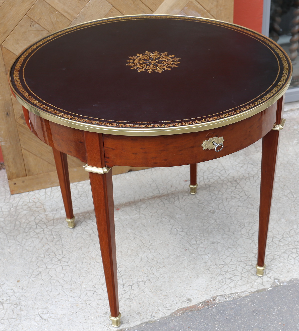Louis XVI style pedestal table by DURAND