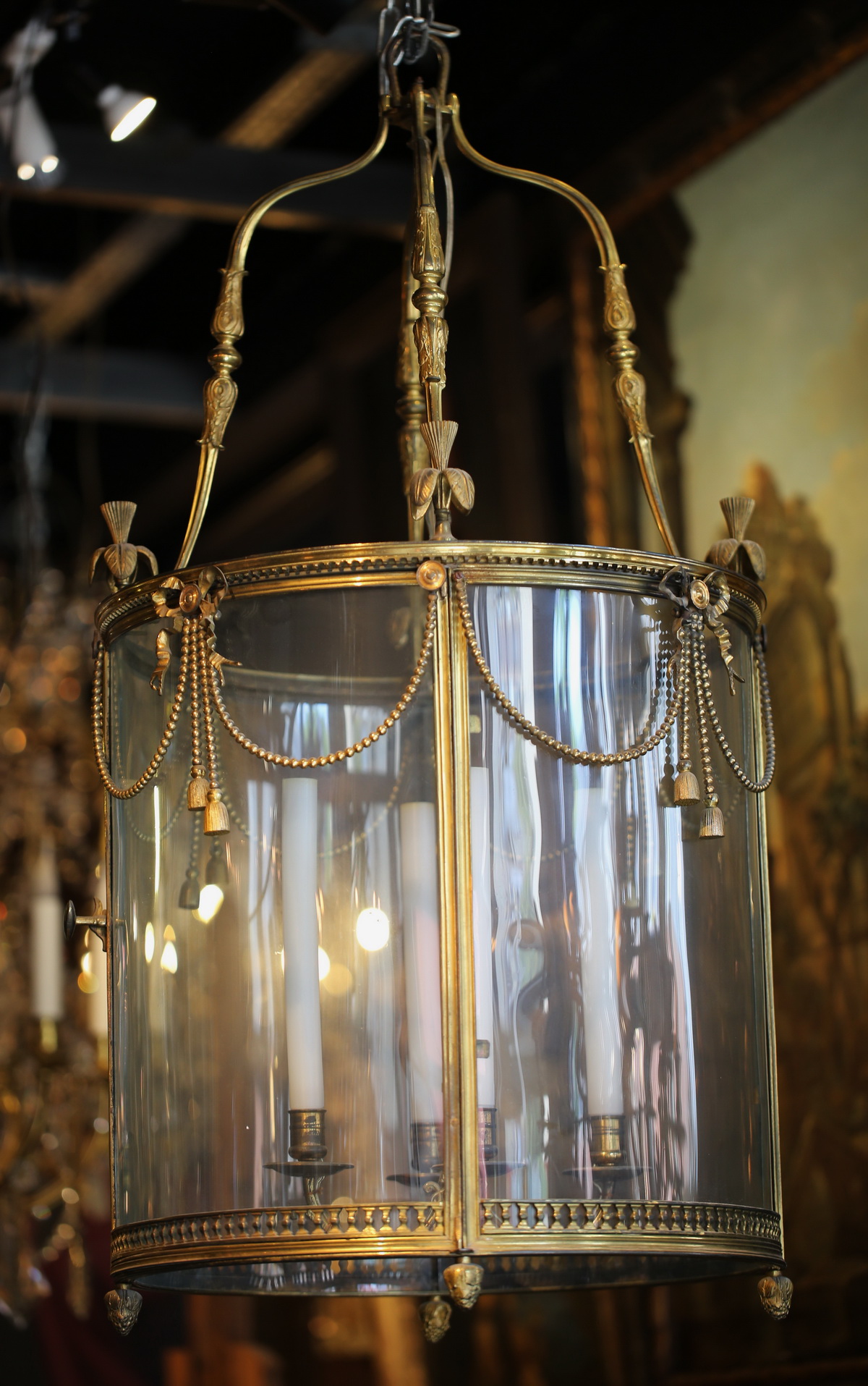 Pair of Louis XVI style lanterns