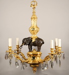 Elephant chandelier circa 1880