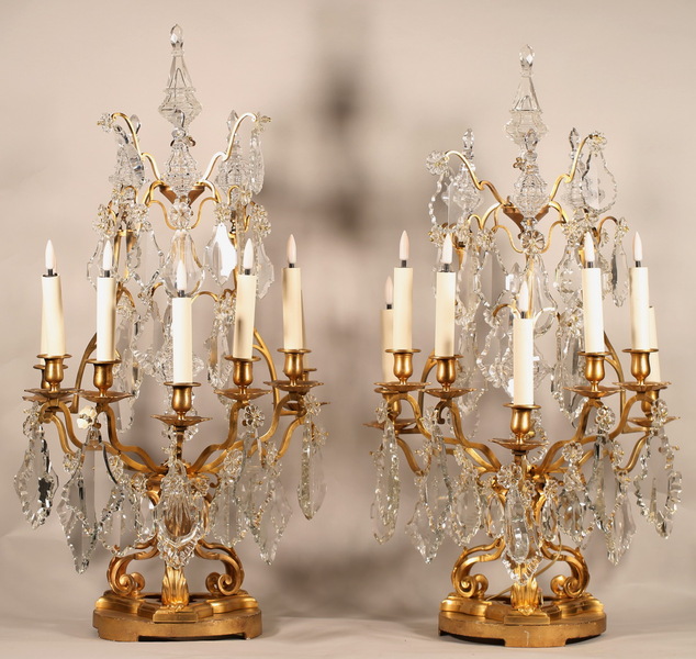 Paire de girandoles de style Louis XV circa 1880