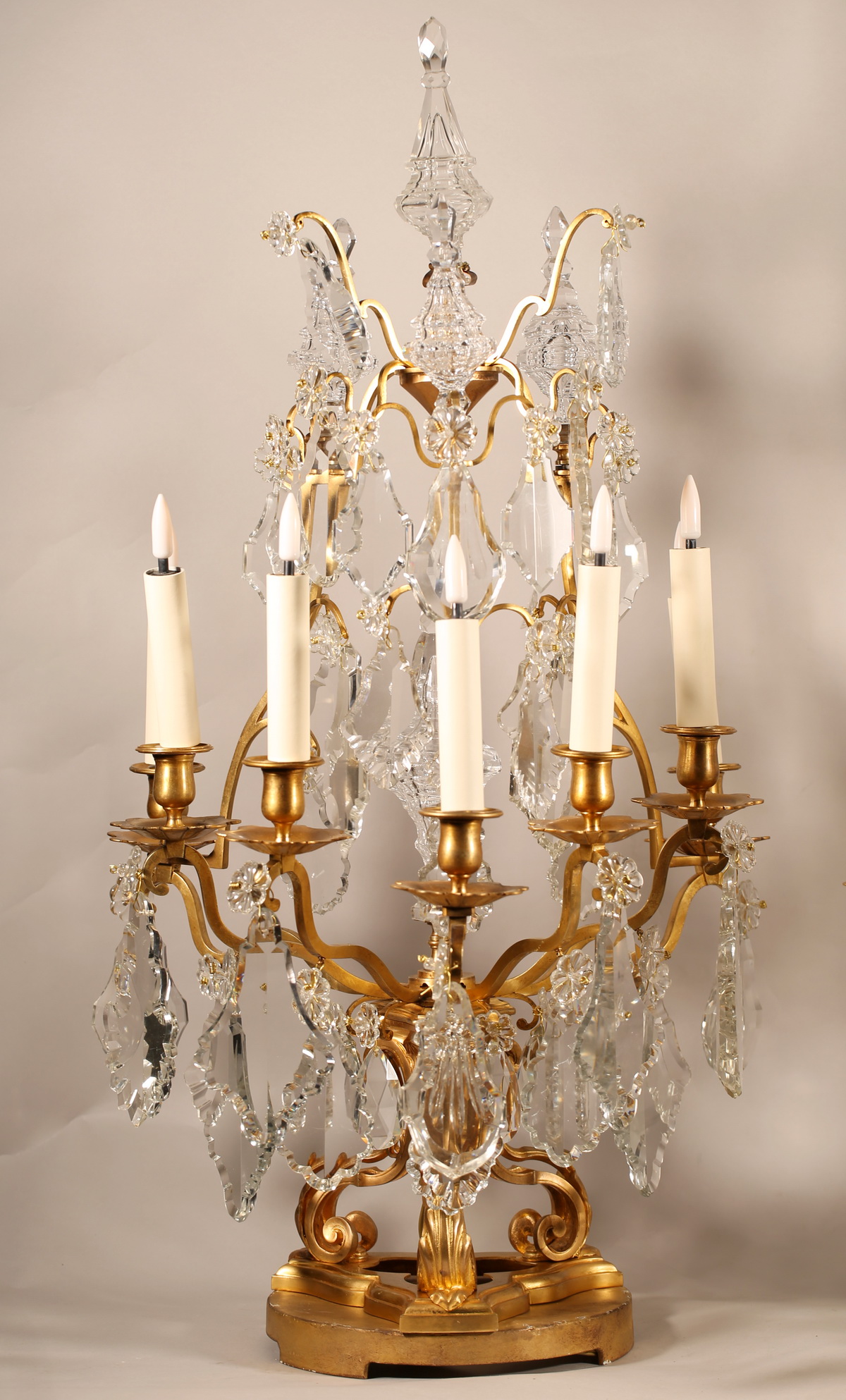 Paire de girandoles de style Louis XV circa 1880