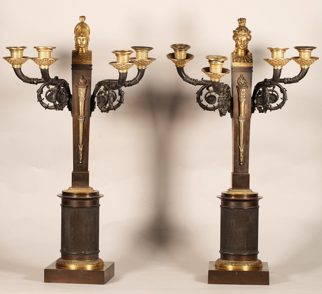 Empire period candelabra