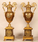 Pair of casseroles candlesticks circa 1820