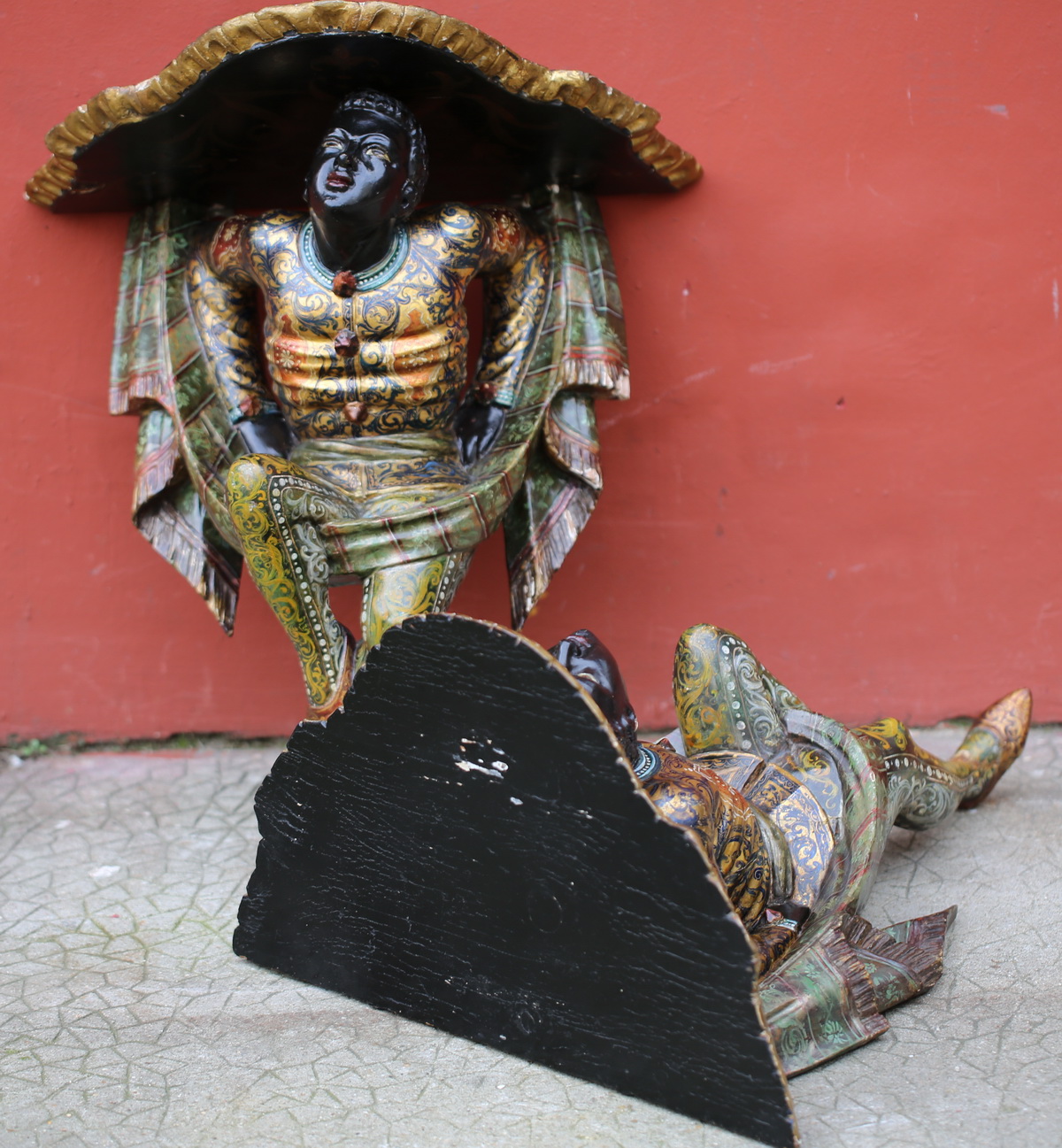 Paire de consoles d'applique Venise circa 1880