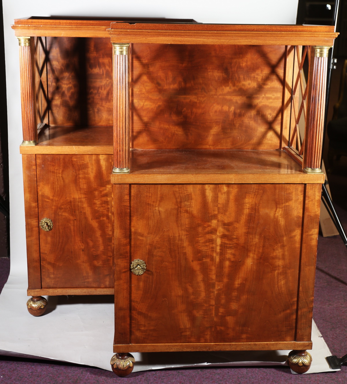Pair of small Empire style sideboards 