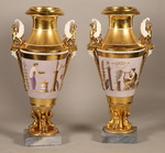 Paris Empire period, pair of vases. 