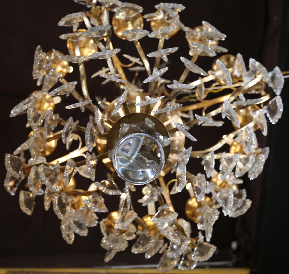 Maison Bagues Louis XV style cage chandelier.