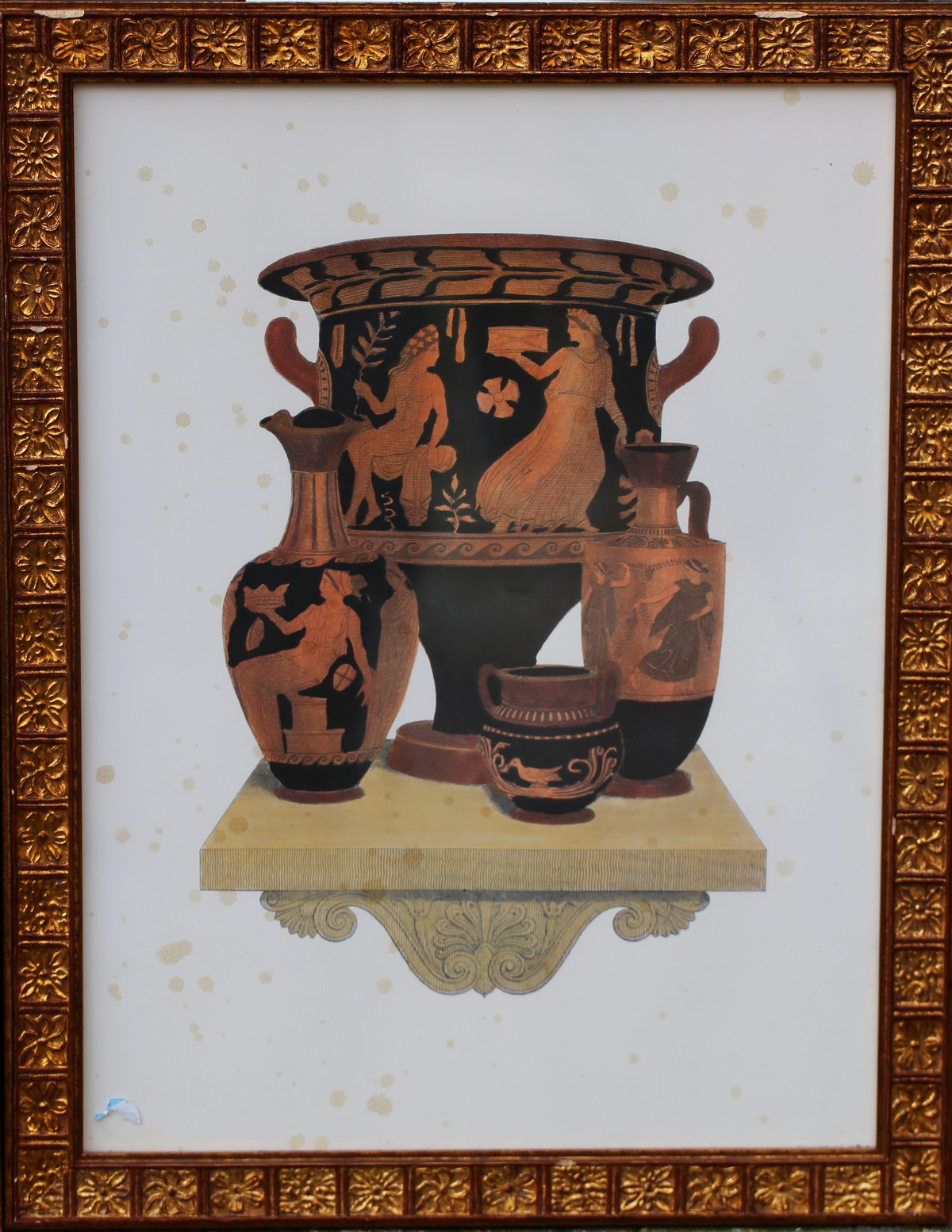 Engravings late nineteenth Greek vases.