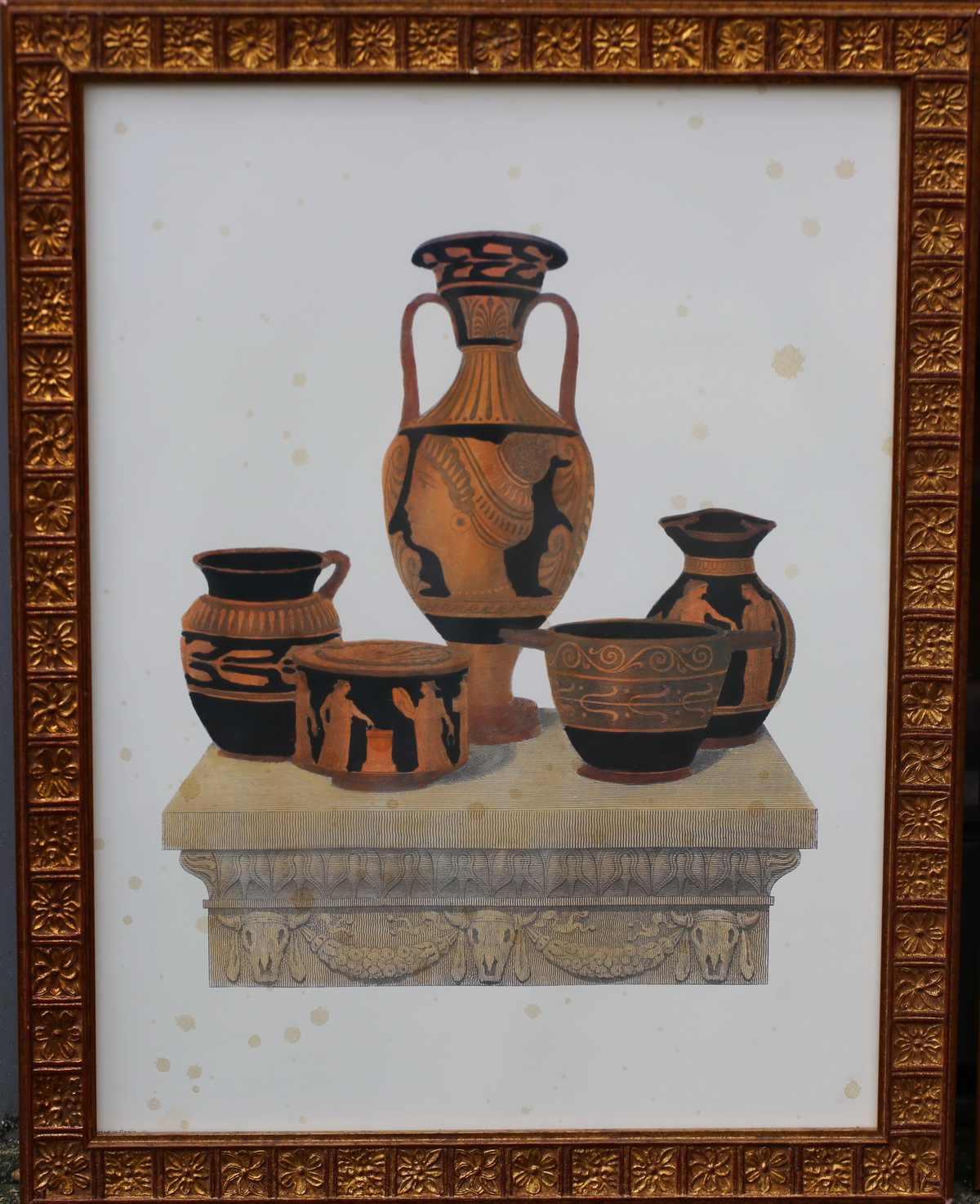 Engravings late nineteenth Greek vases.