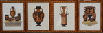 Gravures fin XIXme vases grecs.