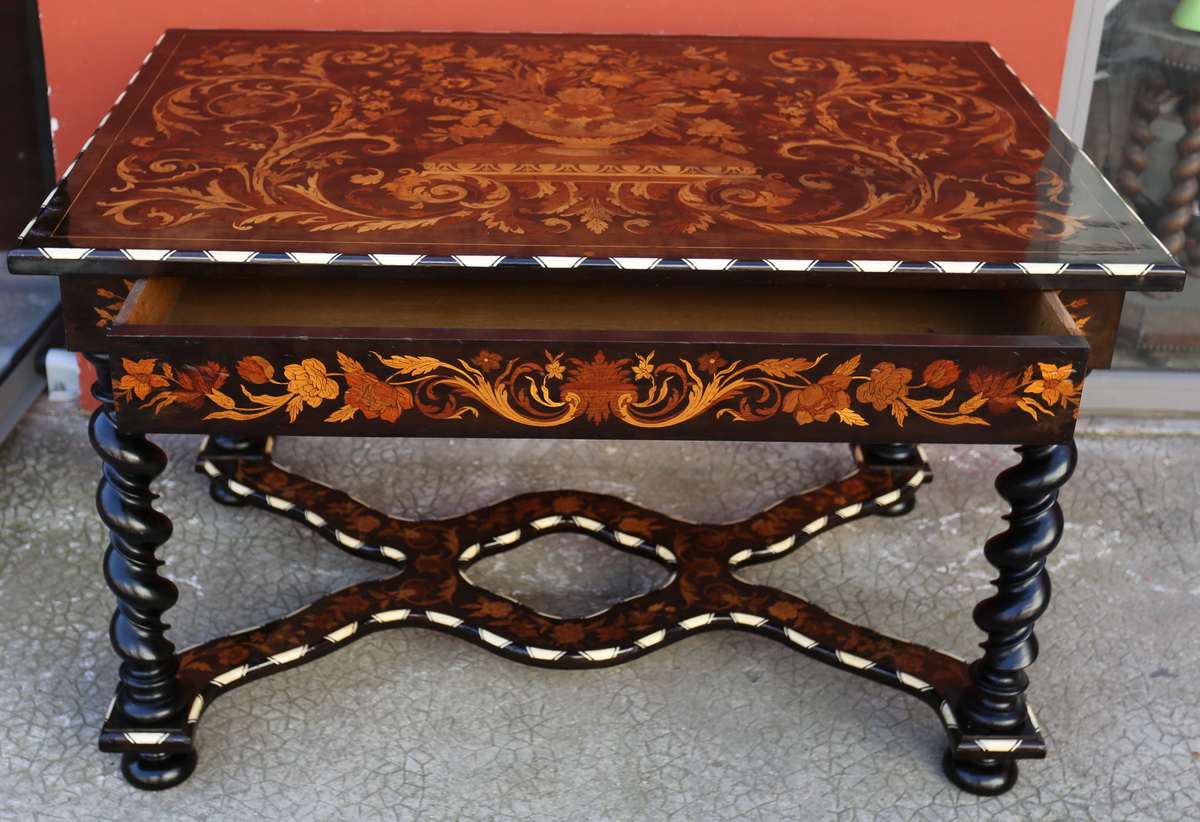 Dutch XVII style coffee table circa 1880