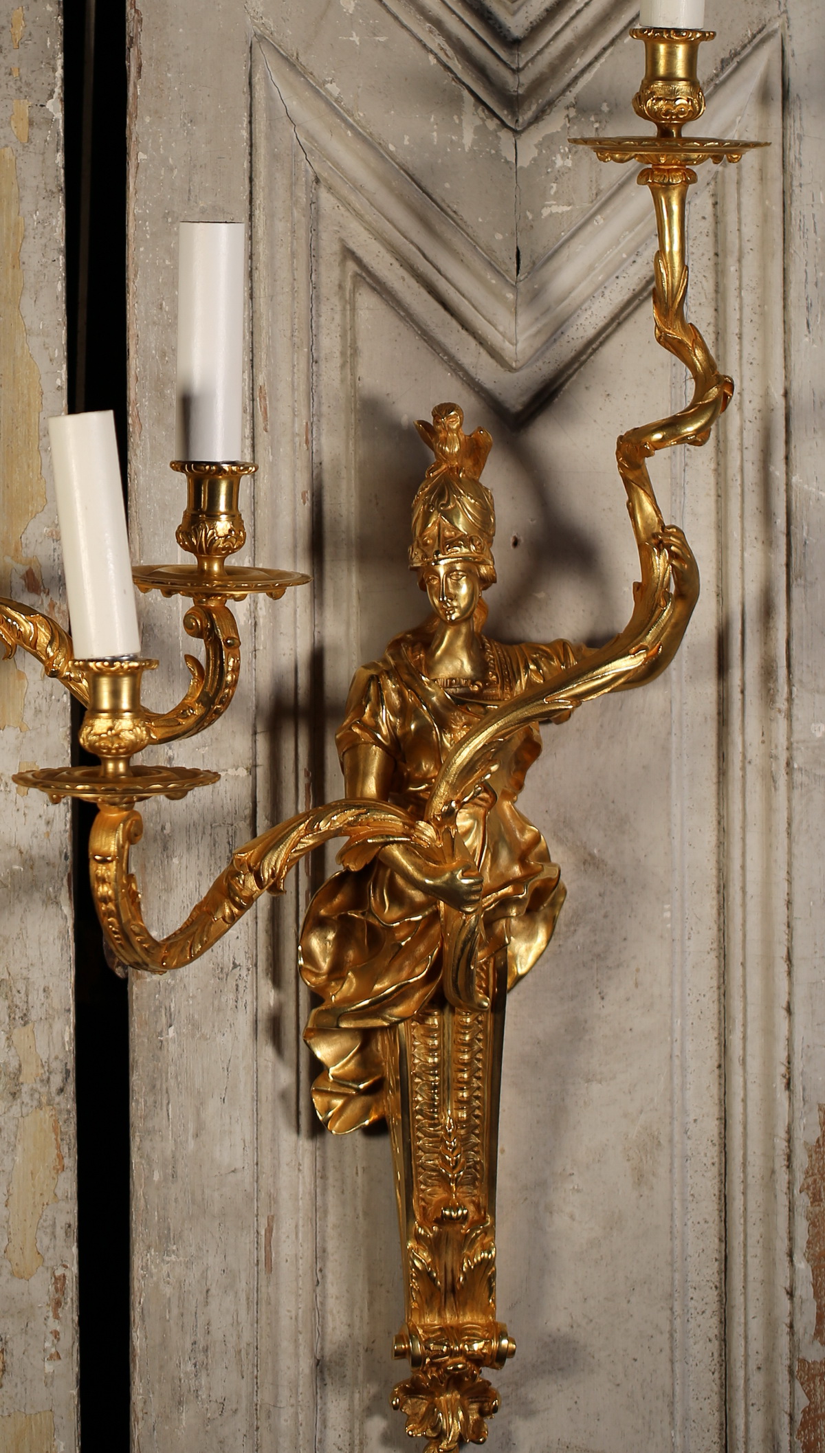 Pair of Regency style wall lights