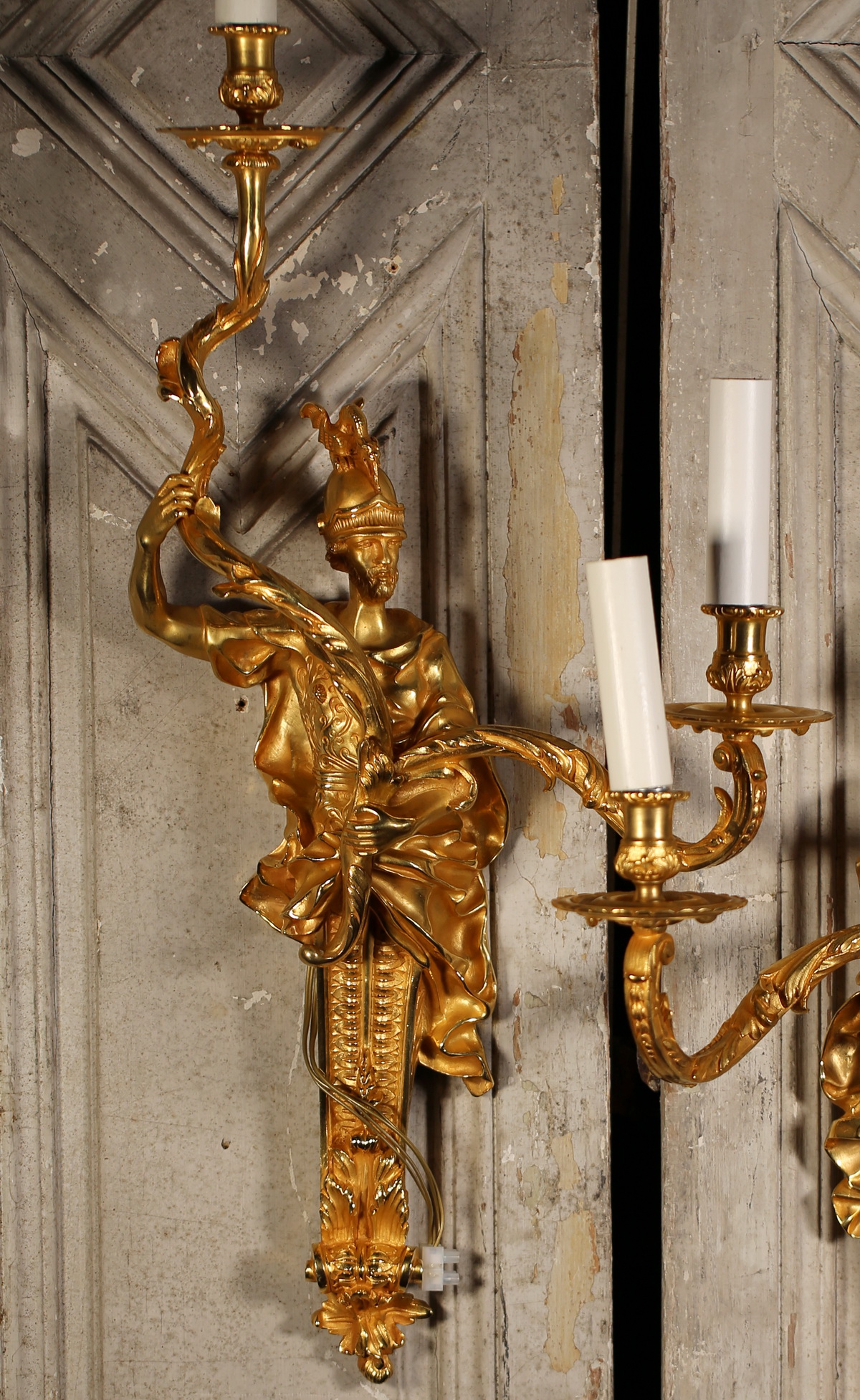 Pair of Regency style wall lights