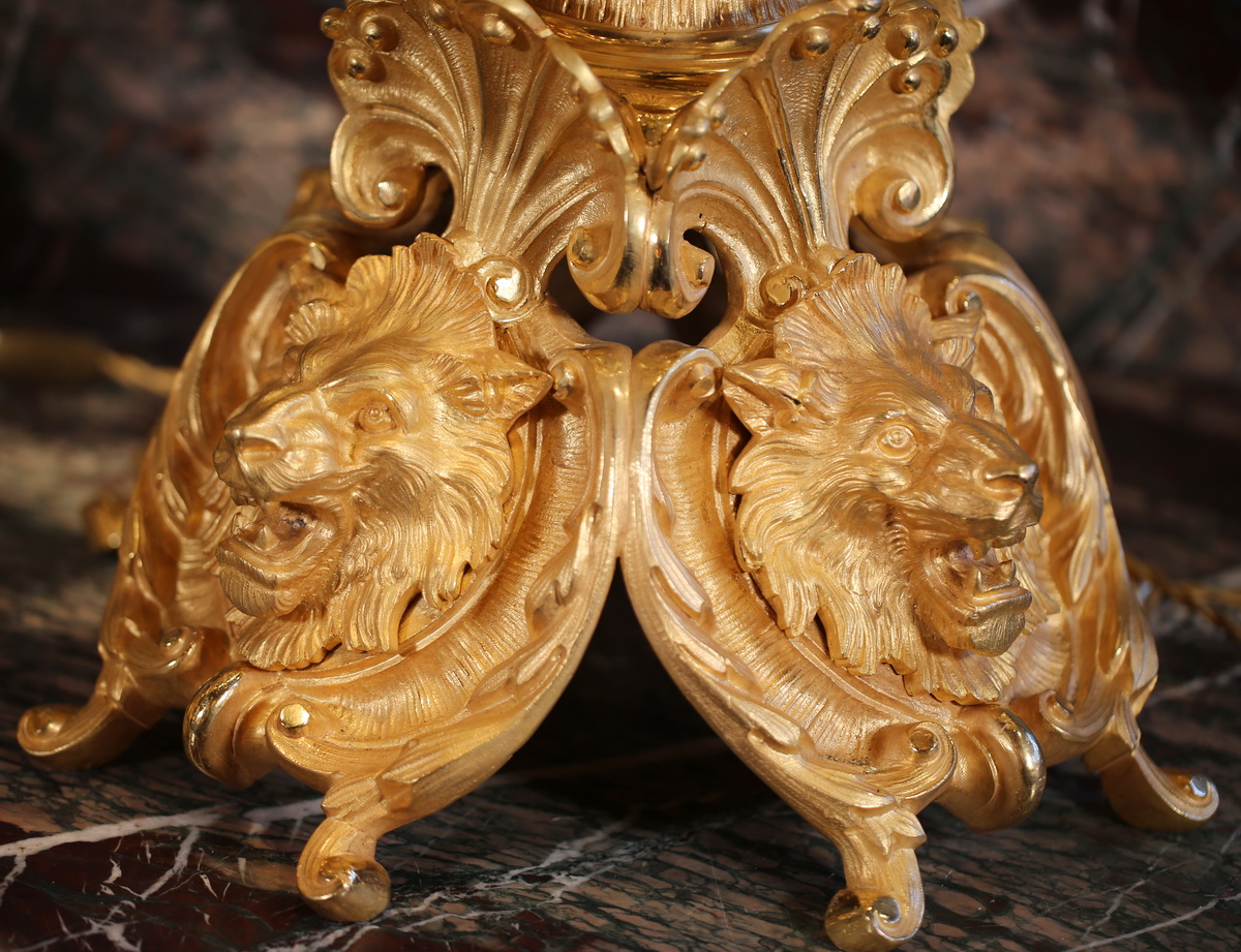 Pair of monumental candelabras circa 1850
