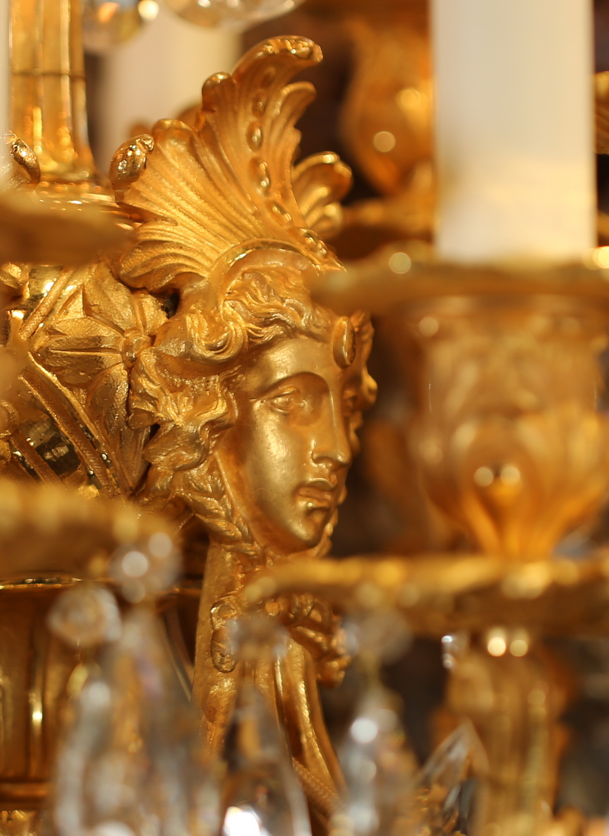 Pair of monumental candelabras circa 1850