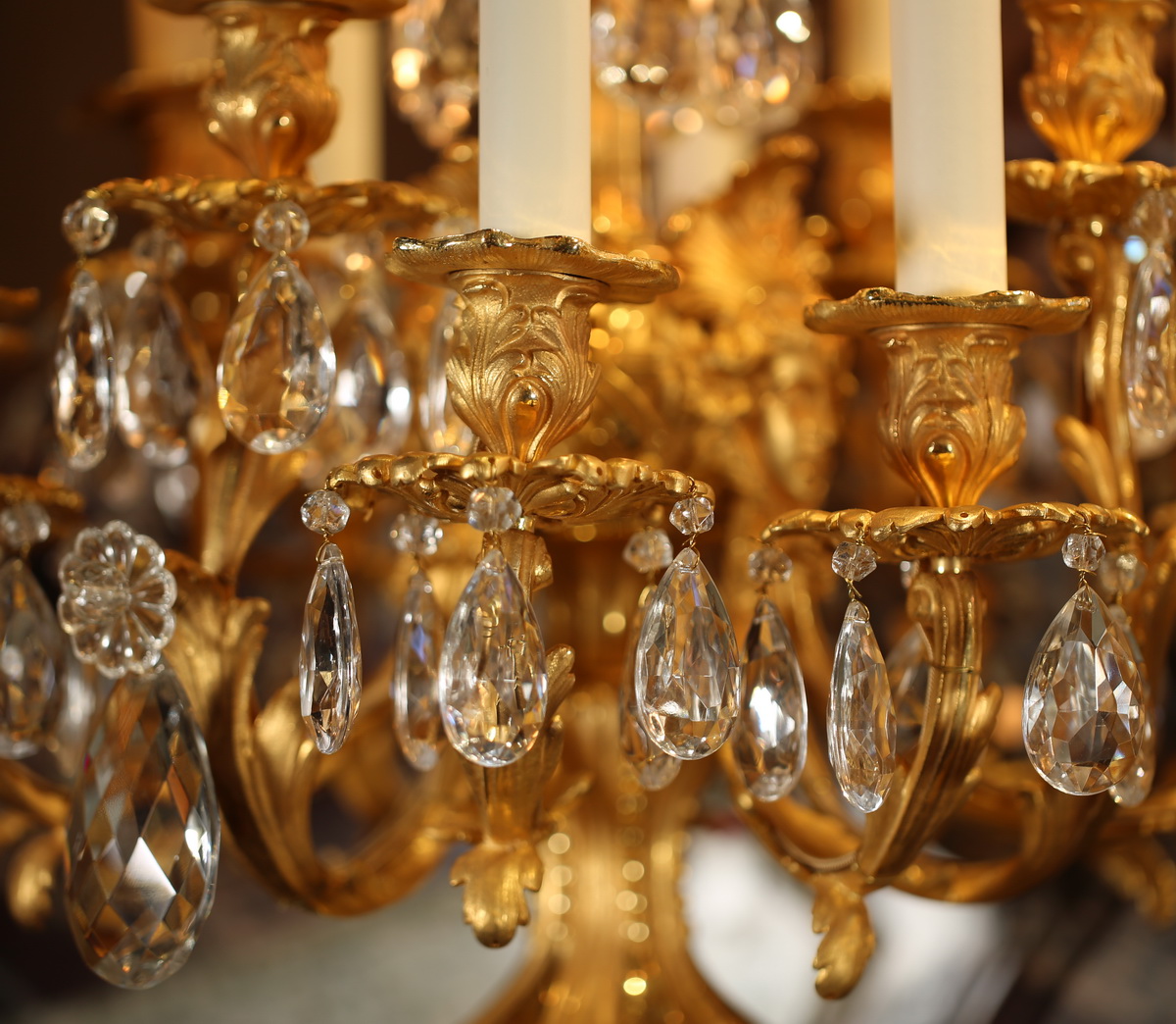 Pair of monumental candelabras circa 1850