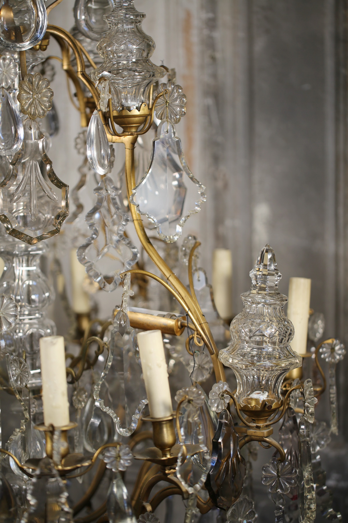 Louis XV style cage chandelier late nineteenth
