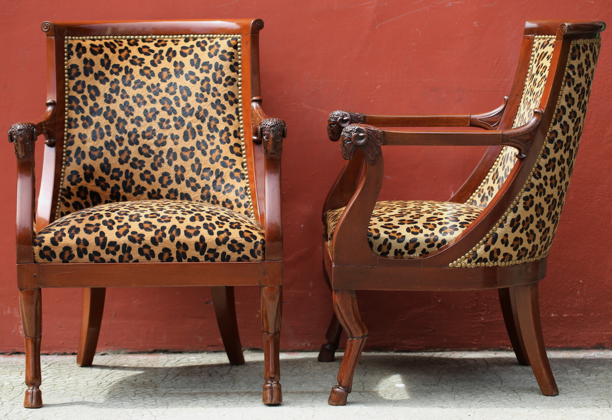 Jacob Frères, pair of armchairs. 