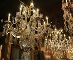 Pair of Louis XV style chandeliers early twentieth 