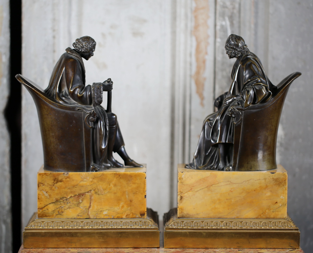 French School early 19th century, Voltaire and Rousseau