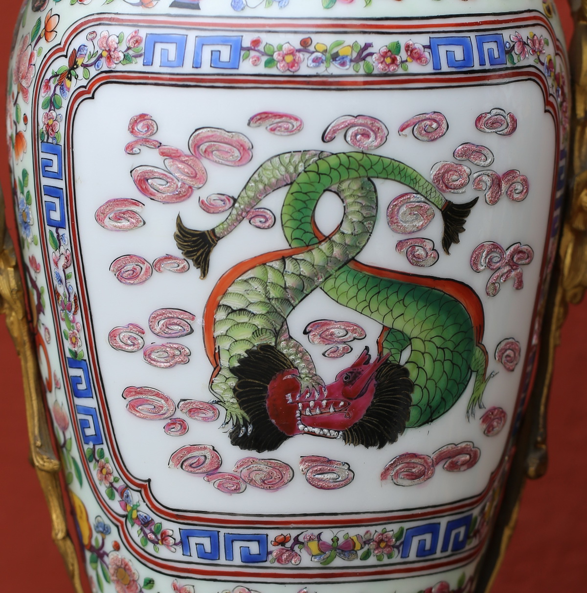 Paire de vases Canton XIXème