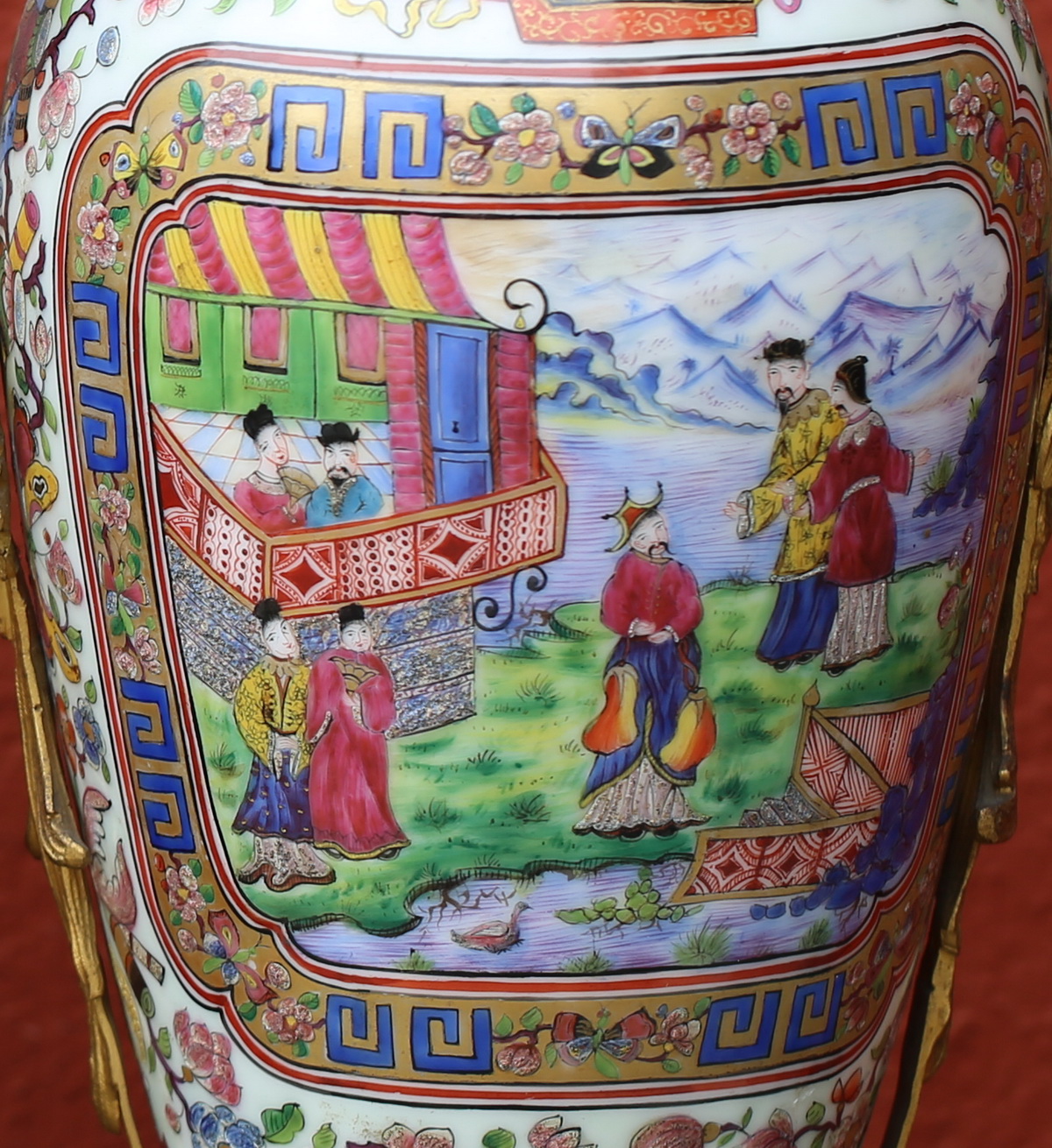 Paire de vases Canton XIXème