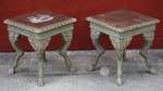Pair of 19th century Italian stools. 