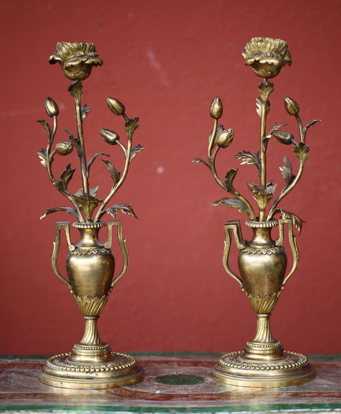 Pair of Louis XVI candlesticks