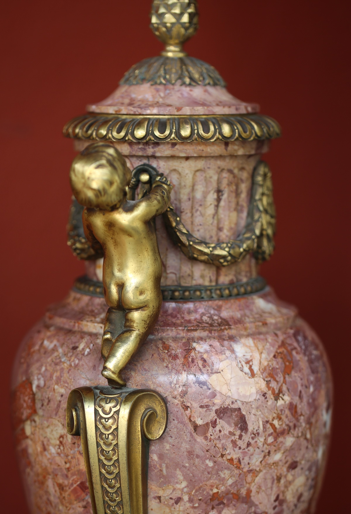 Pair of covered vases circa 1880