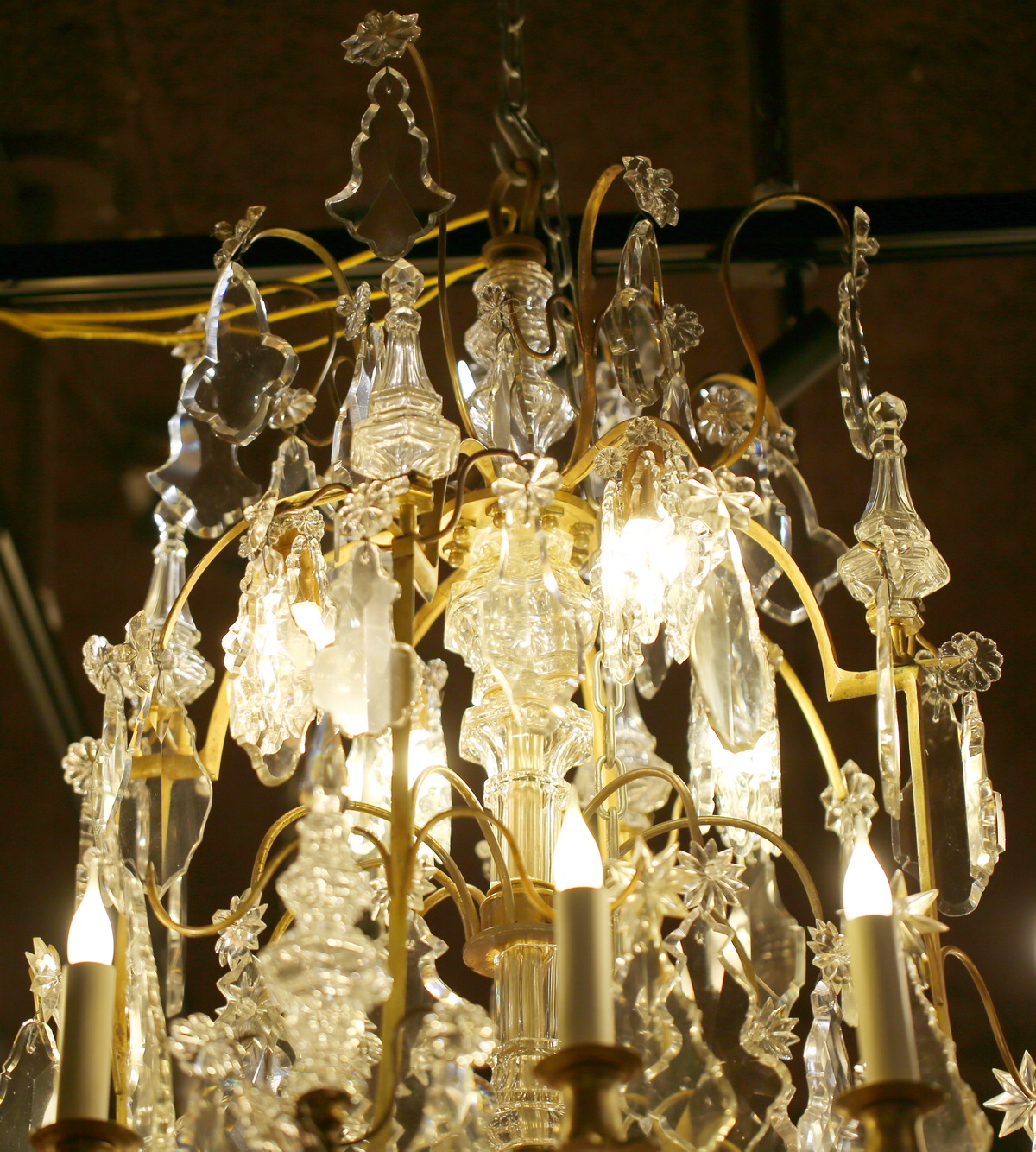 Important lustre cage style Louis XV