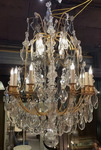 Important Louis XV style cage chandelier 