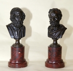 Pair of busts 19th