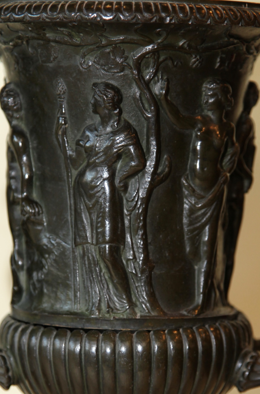 Paire vases bronze XIX