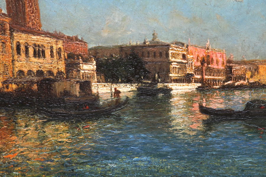 Auguste BOUVARD 1870-1956ECOLE FRANCAISE début XX ème "Grand canal à venis