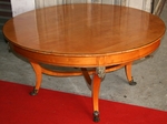 Important pedestal table of library 19th