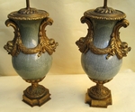 Paire de vases balustre fin XIX