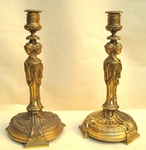 Pair of candlesticks circa on 1880