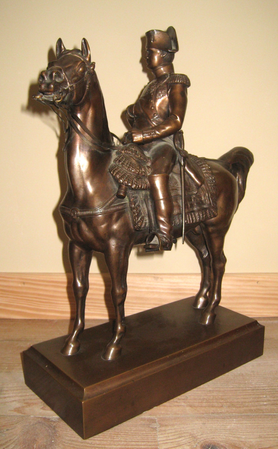 French school the XIXth end " Napoleon on horse "